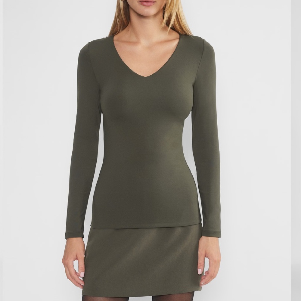 Aritzia Contour Long Sleeve Fitted Top